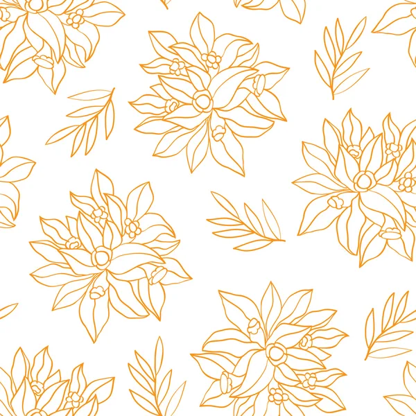 Pattern with flowers. — Stock Vector