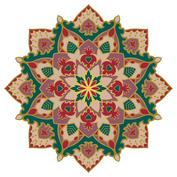 Mandala oriental riche . — Image vectorielle