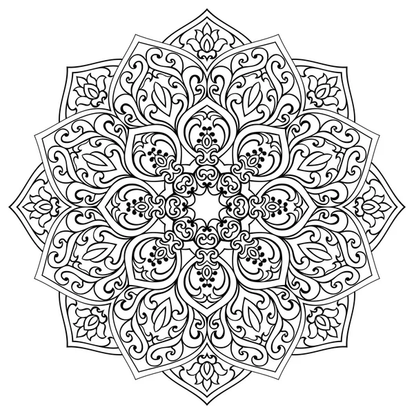 Mandala ornemental vectoriel . — Image vectorielle