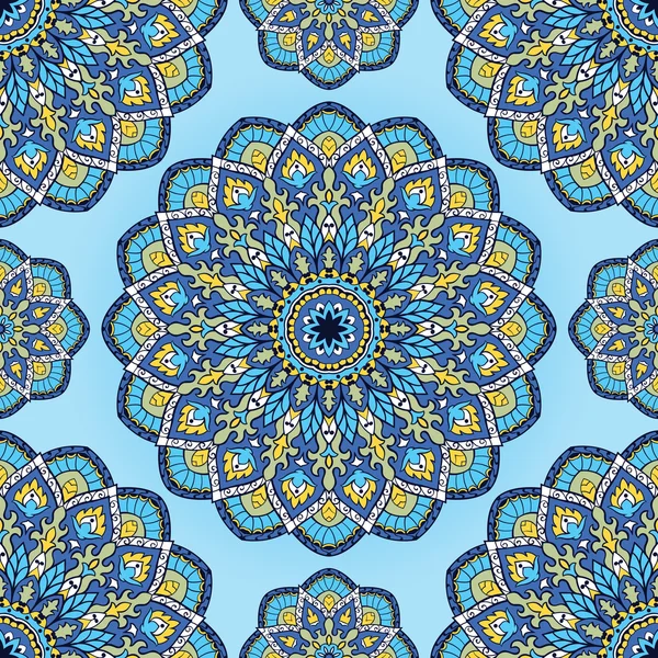 Ornamento oriental azul . — Archivo Imágenes Vectoriales