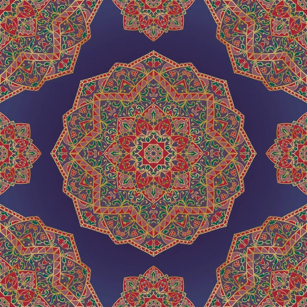 Muster von Mandalas. — Stockvektor