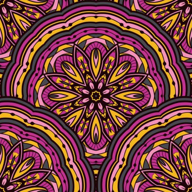 renkli kesintisiz süsleme.