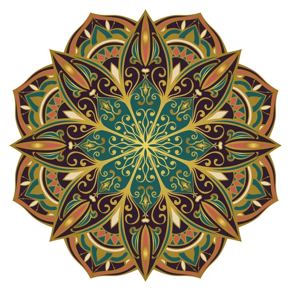 Mandala ornamentada filigrana . — Vetor de Stock