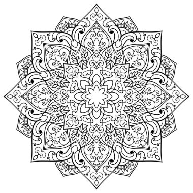 Vektör soyut mandala.
