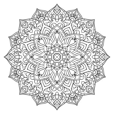 Vektör soyut mandala.