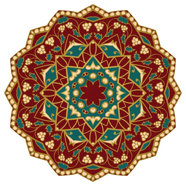 Mandala vecteur orné . — Image vectorielle