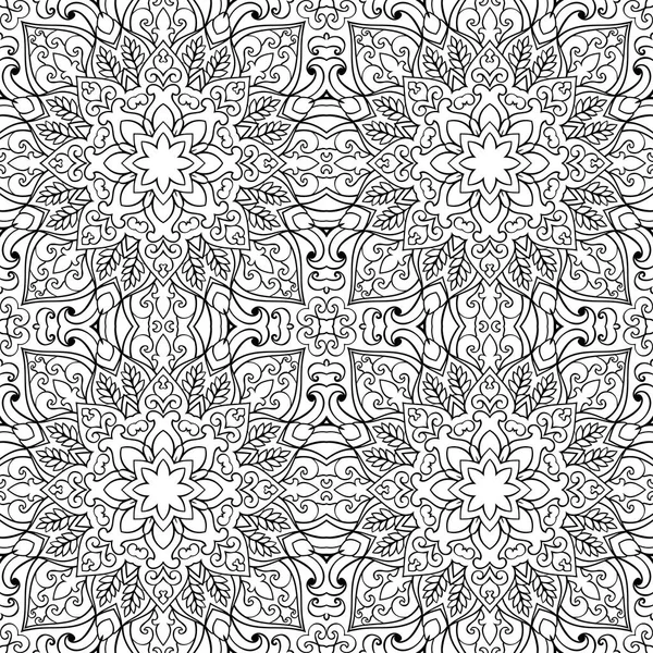 oryantal siyah-beyaz desen.