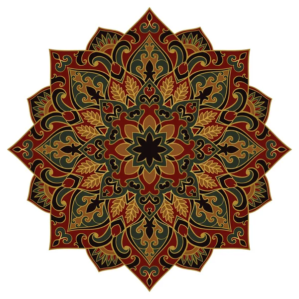 Mandala abstracto de color . — Archivo Imágenes Vectoriales