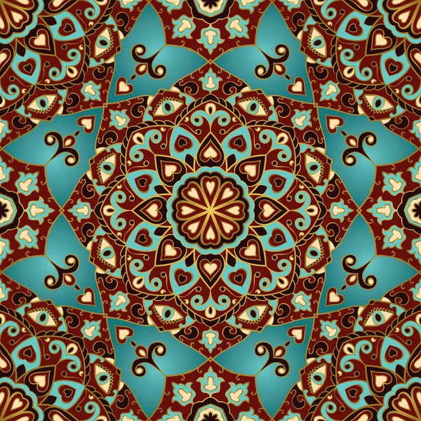 Ornamento colorido oriental . — Vector de stock