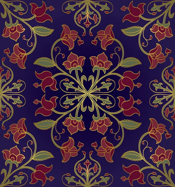 Ornement floral coloré . — Image vectorielle