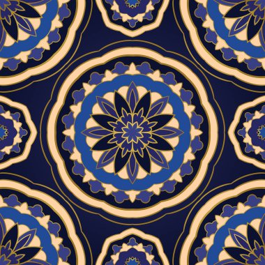 Basit mavi süsleme.