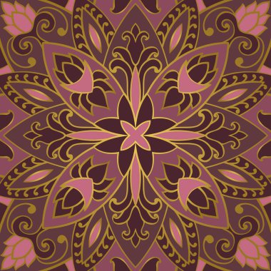 Lila dekoratif desen. 