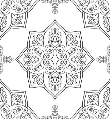 Dikişsiz soyut süsleme.