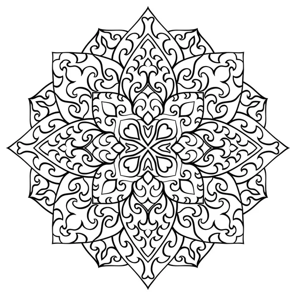 Mandala vector ornamental . — Archivo Imágenes Vectoriales