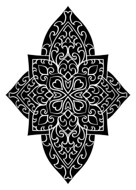 Oryantal soyut süsleme. 