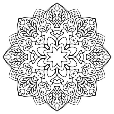 Vektör soyut mandala.