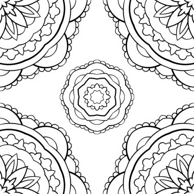 Mandalalar ile basit süsleme.