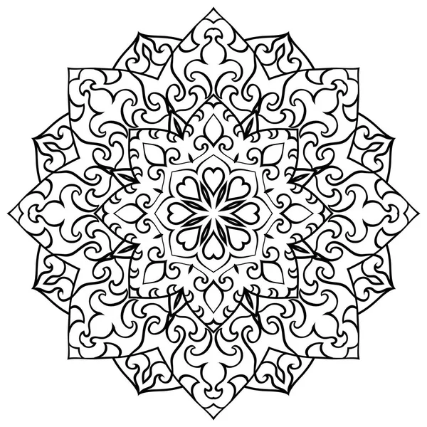 Mandala vector ornamental . — Vector de stock