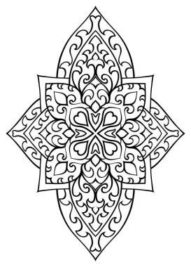 Oryantal soyut süsleme.