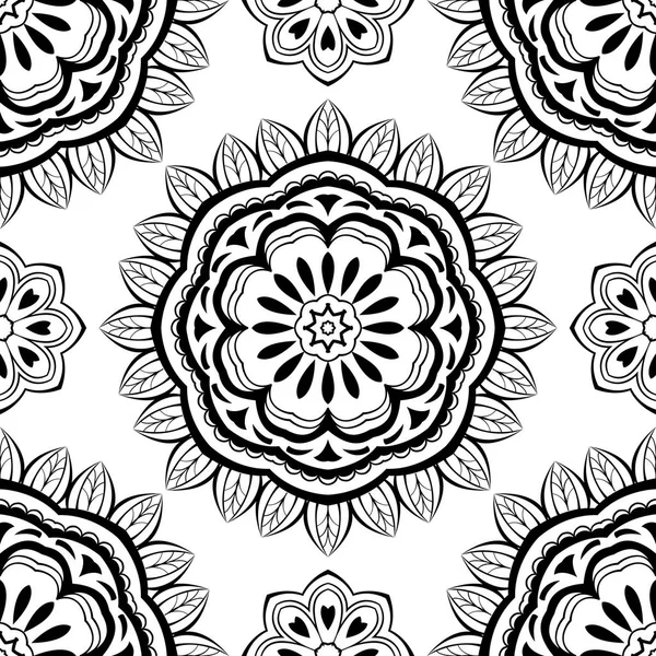 Basit siyah-beyaz desen.