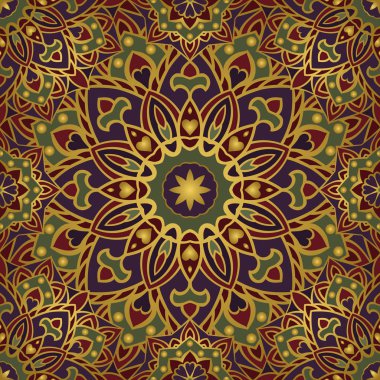 Renkli şark süsleme.