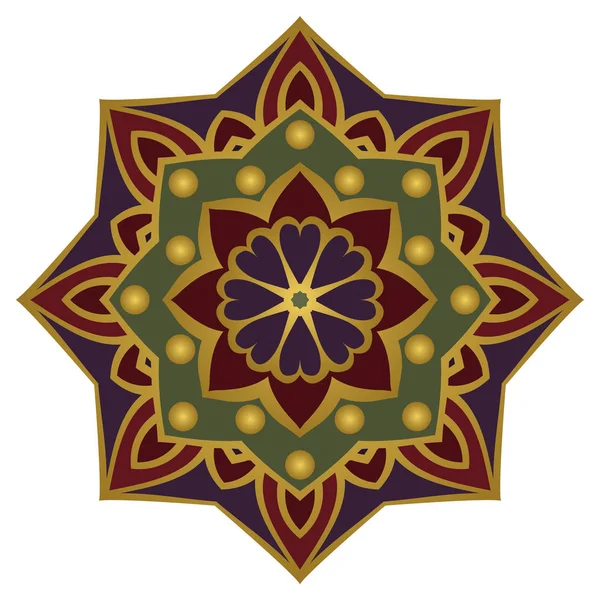Mandala ornemental simple . — Image vectorielle