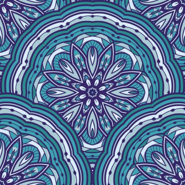 renkli kesintisiz süsleme.