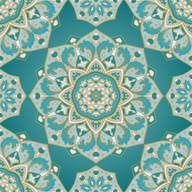 Süs turkuaz desen.