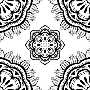 siyah ve beyaz desen.