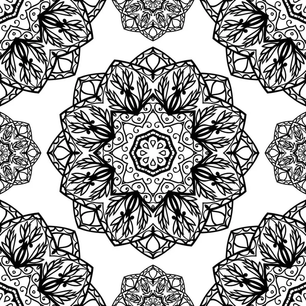 Patrón abstracto de mandalas . — Vector de stock