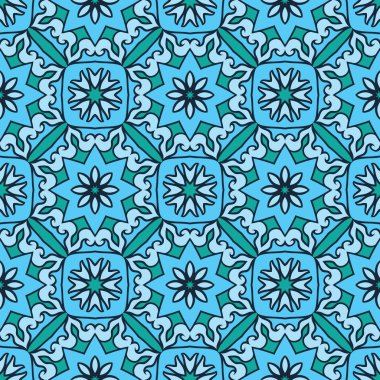 Turkuaz dekoratif desen. 