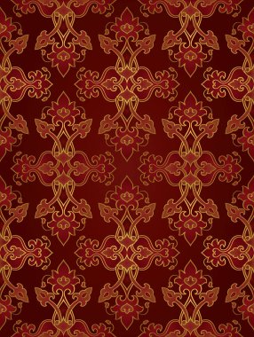 Oryantal zengin süsleme.