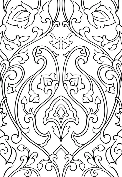 Ornamento floreale per carta da parati . — Vettoriale Stock