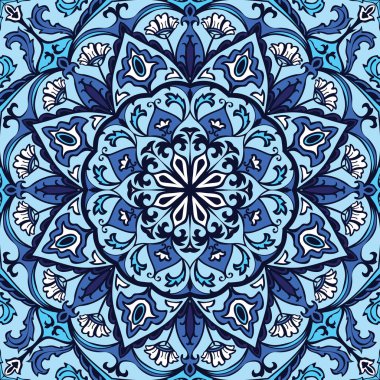 Süslü mavi tasarlamak.