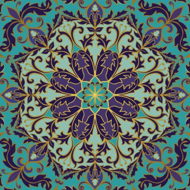 Sorunsuz zengin Barok süsleme.