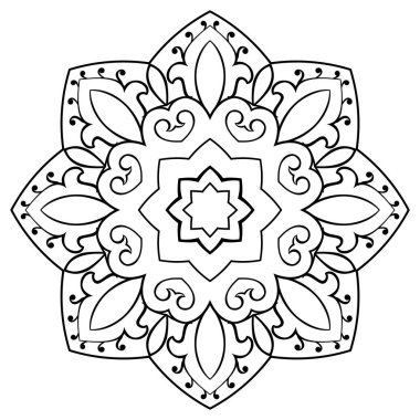 Doğulu basit mandala.