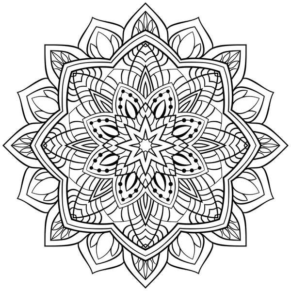 Ornamentales abstraktes Mandala. — Stockvektor