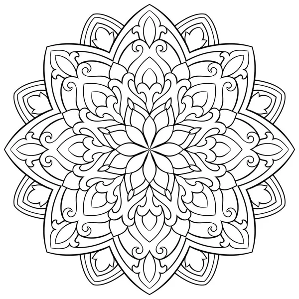 Ornamentales abstraktes Mandala. — Stockvektor