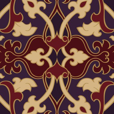 Oryantal zengin süsleme. 