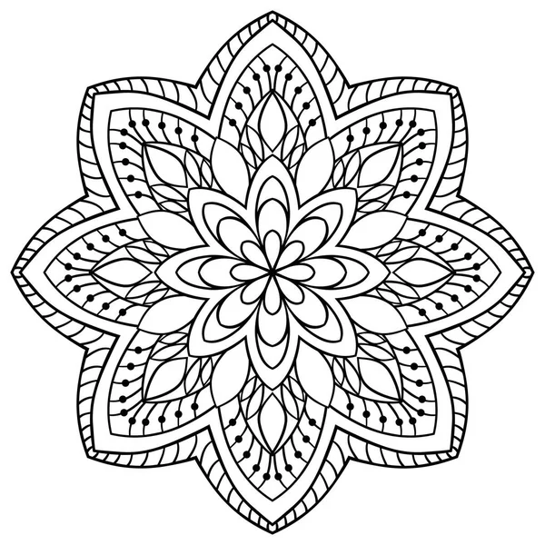 Mandala simples ornamental . —  Vetores de Stock