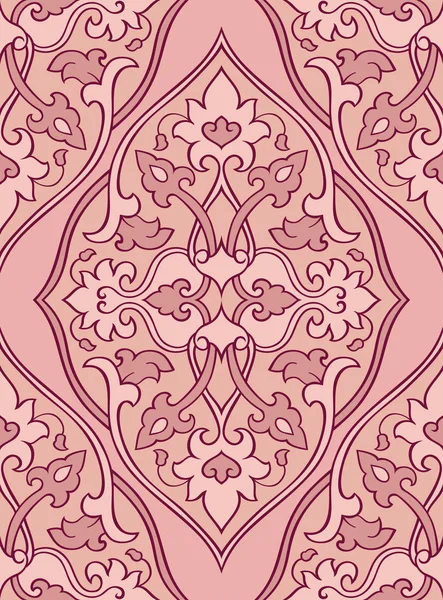 Orientalisches rosa Ornament. — Stockvektor