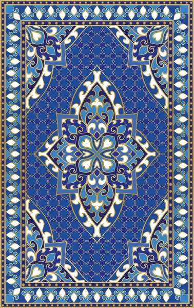 Modèle bleu pour tapis . — Image vectorielle