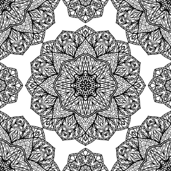 Modèle filigrane de mandalas . — Image vectorielle