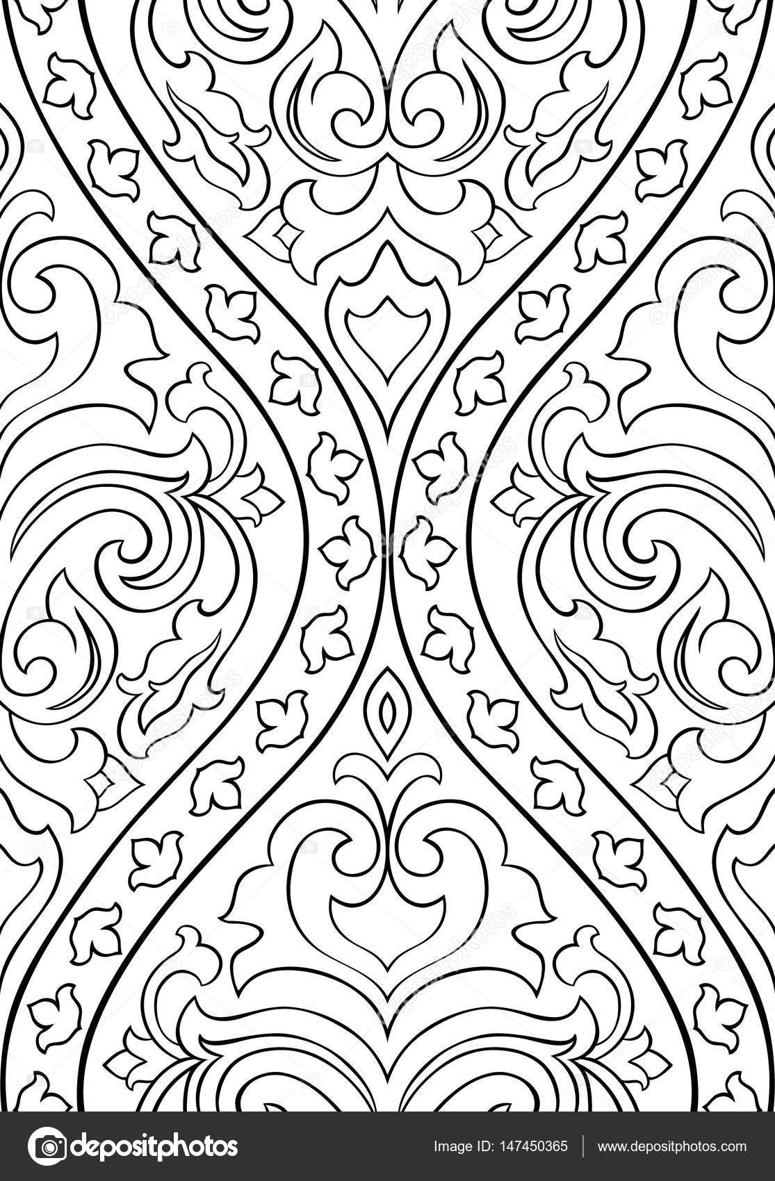 Pattern with arabesque for wallpaper. — Stock Vector © matorinni #147450365