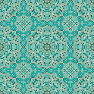 Süslü turkuaz tasarlamak.