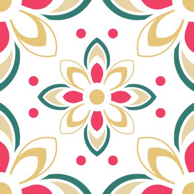 Soyut renkli süsleme. 