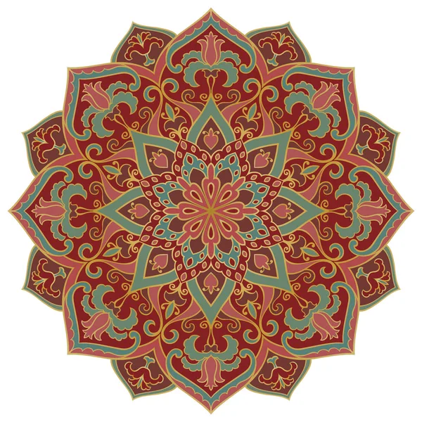 Mandala colorido ornamental . — Vector de stock