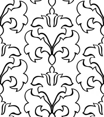 Oryantal basit süsleme. 