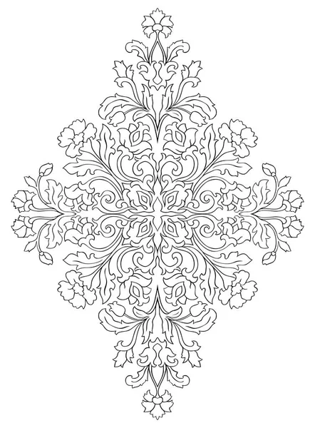 Floral abstract ornament. — Stock Vector