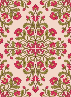 renkli çiçek süsleme. 